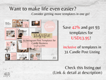 31 Candle Instagram Post Templates v3