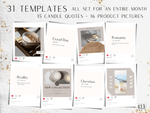 31 Candle Instagram Post Templates v1