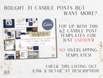 31 Candle Instagram Post Templates v1