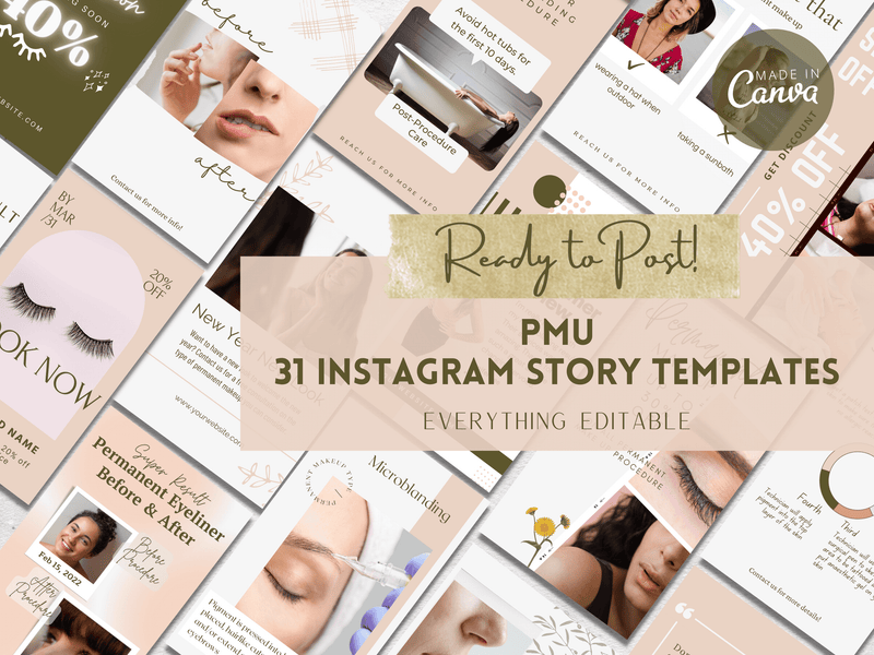 31 PMU Instagram Story Templates v1