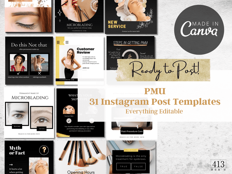 31 PMU Instagram Post Templates v4