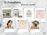 31 Skincare Instagram Post Templates v1