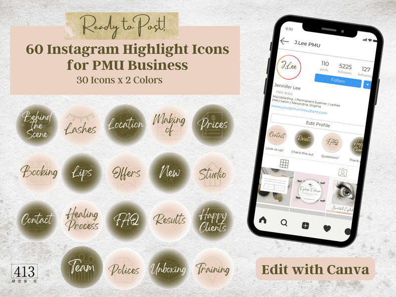 60 PMU Highlight Cover Templates