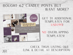 62 Candle Instagram Post Templates v2