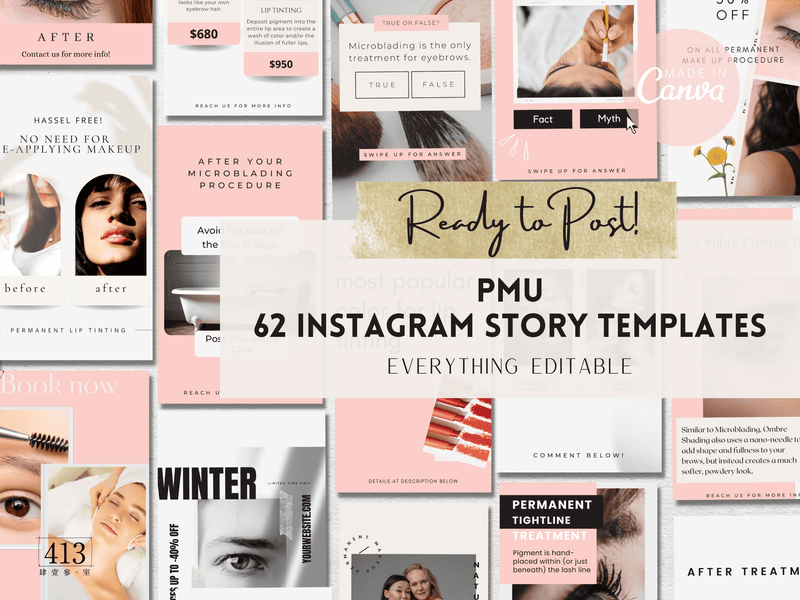 62 PMU Instagram Story Templates v2