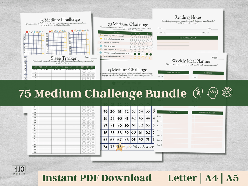 75 Medium Challenge Tracker v1
