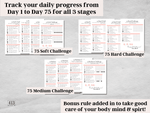 75 Soft, Medium, Hard Challenge Tracker Bundle v2