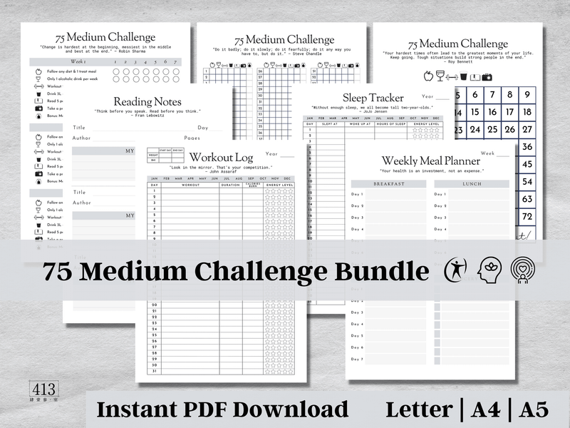 75 Medium Challenge Tracker v4
