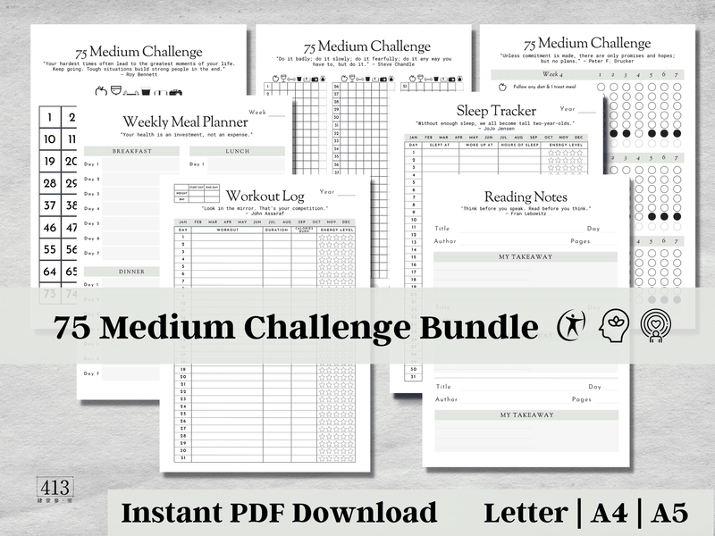 75 Medium Challenge Tracker v5
