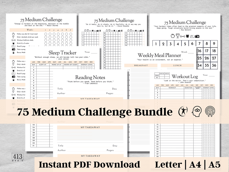 75 Medium Challenge Tracker v6
