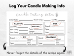 Editable Candle Making and Testing Label Template