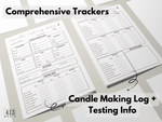 Candle Making and Testing Log Sheet