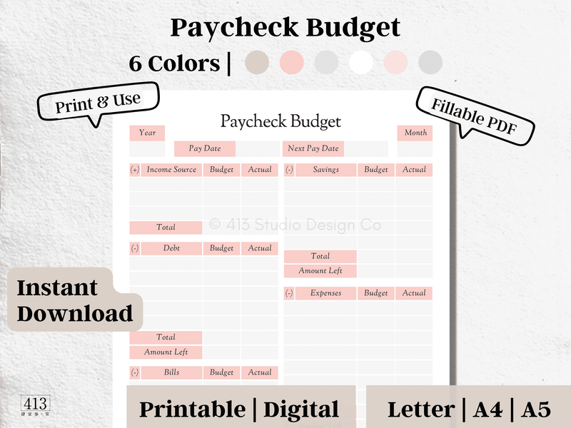 Paycheck Budget Planner