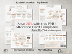 Ombre Powder Brow PMU Aftercare Card Template v1