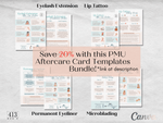 Lash Extension PMU After Care Card Template v2