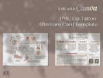 Lip Tattoo PMU Aftercare Card Template v1