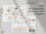 Microblading PMU Aftercare Card Template v1