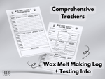 Wax Melt Making and Testing Log Sheet