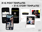 31 Fitness Post & 31 Story Templates v1