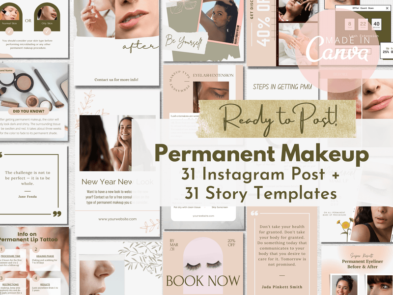 31 PMU Instagram Post & 31 Story Templates v1