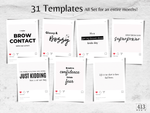 31 Brows Quote Instagram Templates v2