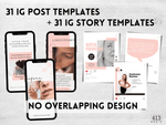 31 PMU Instagram Post & 31 Story Templates v2