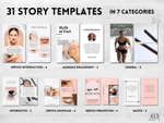 31 PMU Instagram Post & 31 Story Templates v2