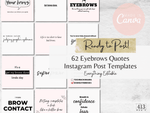 62 Brows Quote Instagram Templates v2