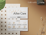 Eyelash Extension PMU After Care Business Card Template v3