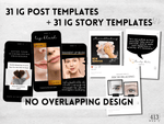 31 PMU Instagram Post & 31 Story Templates v3