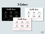 Candle Care Card Template 03
