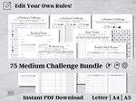 Editable 75 Medium Challenge Tracker v4