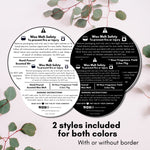 Wax Melt Safety Label Template Bundle 01