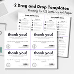 White Wax Melt Care Card Template 01