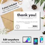 White Wax Melt Care Card Template 01