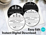 Candle and Wax Melt Safety Label Template Bundle 01