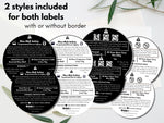 Candle and Wax Melt Safety Label Template Bundle 01