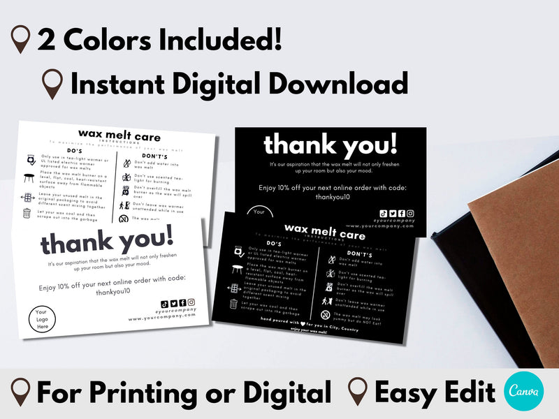 Wax Melt Business Card Template Bundle 01