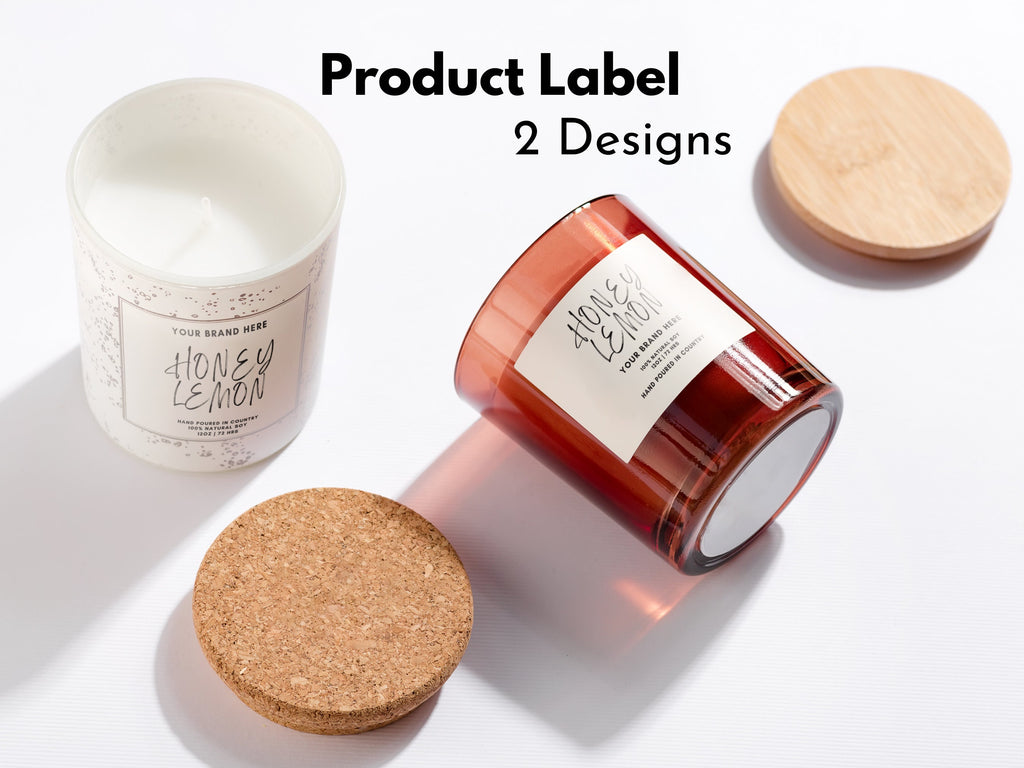 Minimalist Candle Label Template 32 – 413 Studio Design Co
