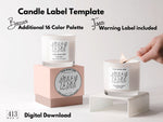 Minimalist Candle Label Template 01