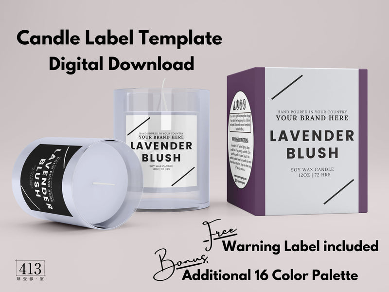 Minimalist Candle Label Template 09