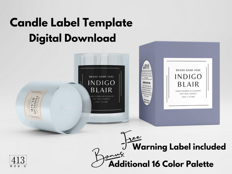 Minimalist Candle Label Template 15