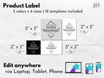 Minimalist Candle Label Template 21