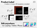 Minimalist Candle Label Template 29