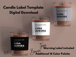 Minimalist Candle Label Template 02