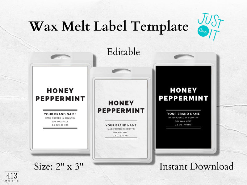 Wax Melt Label Template 08