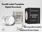 Minimalist Candle Label Template 06