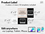 Minimalist Candle Label Template 19