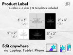 Minimalist Candle Label Template 16