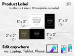 Minimalist Candle Label Template 25